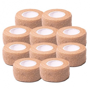 티에스 자가점착 압박붕대 탄력 밴드 손가락 테이프 자밴 1인치 10개