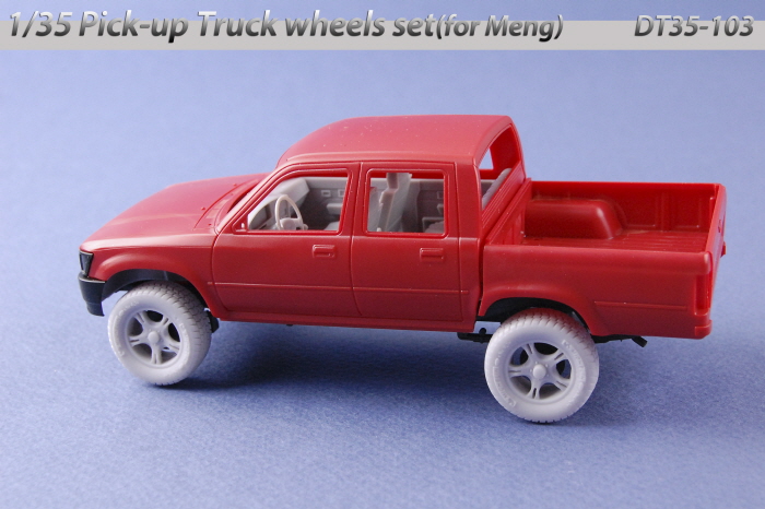 DT35103 Pick-up Truck wheels set(for Meng) DT35103 Pick-up Truck wheels set(for Meng)
