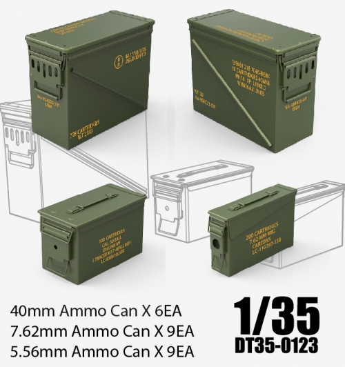 DT35123 1/35 U.S Modern Ammo Can(w/Decal)