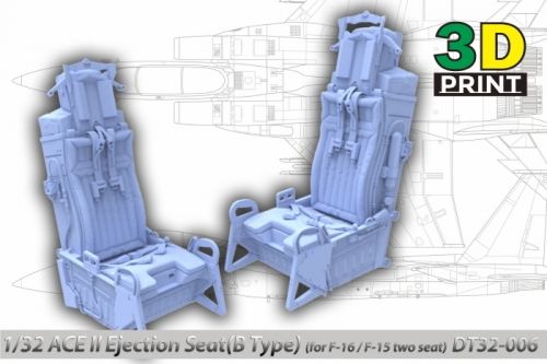 DT32006 1/32 ACE II Ejection Seat Set(B Type) for F-16D/E/I, F-15A/B/D/E... DT32006 1/32 ACE II Ejection Seat Set(B Type) for F-16D/E/I, F-15A/B/D/E...