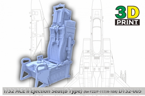 DT48017 1/48 ACE II Ejection Seat (B Type) for F-15/F-22/F-117/A-10A DT48017 1/48 ACE II Ejection Seat (B Type) for F-15/F-22/F-117/A-10A