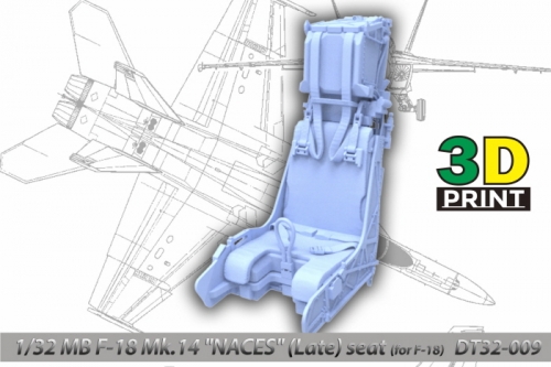 DT48021 1/48 MB F-18 Mk.14 "NACES" (Late ver) seat for F/A-18 Series DT48021 1/48 MB F-18 Mk.14 "NACES" (Late ver) seat for F/A-18 Series