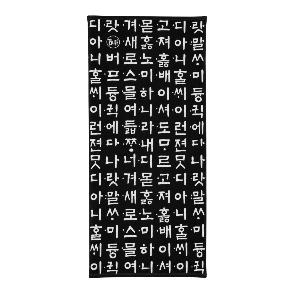 [버프 THE 韓_한정판] 오리지널 에코스트레치 넥웨어 한글 칠흑