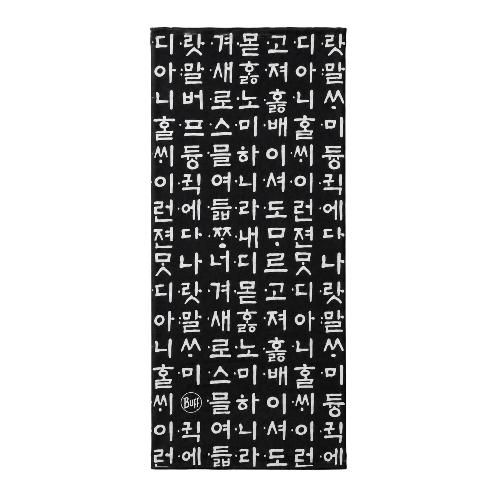 [버프 THE 韓_한정판] 오리지널 에코스트레치 넥웨어 한글 칠흑