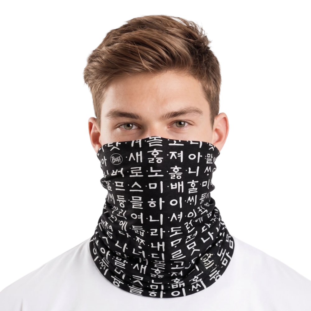 [버프 THE 韓_한정판] 오리지널 에코스트레치 넥웨어 한글 칠흑