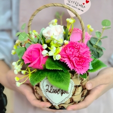 카네이션 꽃 바구니 만들기 키트