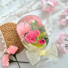 조화 카네이션 하바리움 만들기 키트 250ml D.I.Y