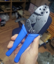 안테나콘넥터 압착기  COAX CABLE BNC중심팁압착  RG58 RG59 RG6/U  동축커넥터 압착기