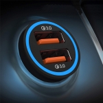 퓨리온 듀얼 차량용 시거잭 고속 충전기 QC3.0