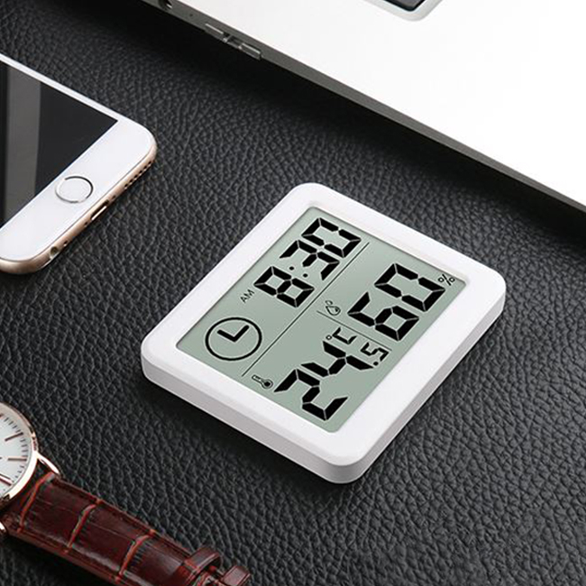 브루마 디지털 시계 온습도계 BH-01_화이트