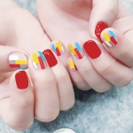 젤 네일스티커 붙이는네일 패치 128종