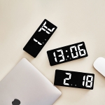 모던홀릭 미니 LED 디지털 탁상 무소음 알람시계