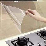 주방 투명 타일 시트지 벽지 싱크대 무점착 오염방지 필름 10m