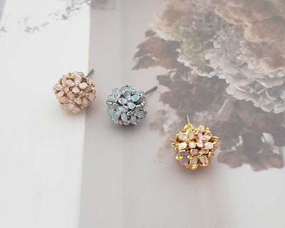 올리아 러블리 수국 볼 귀걸이 (3color)