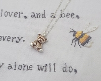 올리아 테디베어 솔리드 레이어드 925 실버  은목걸이 (2color)