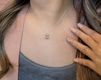 올리아 테디베어 솔리드 레이어드 925 실버  은목걸이 (2color)