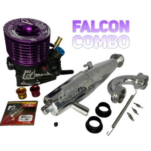 21-FALCON FALCON (3Port) Pre Break-In 21 Engine + ALPHA EFRA 2159 머플러 콤보