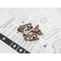 [48406]HIRO SEIKO M17 Light Weight Screw Set [Titan]