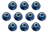 [25392] FT Locknuts, M3, flanged, blue aluminum
