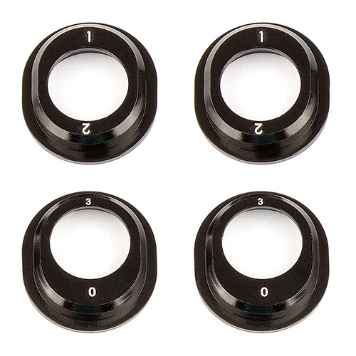 [91793] RC10B6.1 Aluminum Differential Height Inserts, black