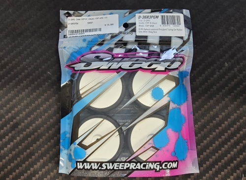 [D-36R3PGM] Sweep Pre-Glued D-R3 36Degree Highend EXP-M Inserts Tires (아웃도어 아스팔트용)