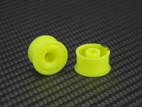 [MR2089R0-19] PN Racing Mini-Z 2WD Machine Delrin Cut Yellow Formula 11x19mm Flanged Wheel R0