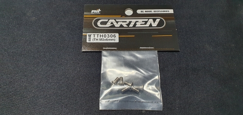 [TTH0305] CNC 64 Titanium Screw Thin Head (M3*5mm) 8pcs