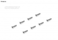 [TFH0314] CNC 64 Titanium Screw Flat Head M3x14(8PCS)