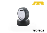[TS01208-36X] TSR 1/10 Pre-Mounted Touring Car Rubber Asphalt Slick Tires, 36X