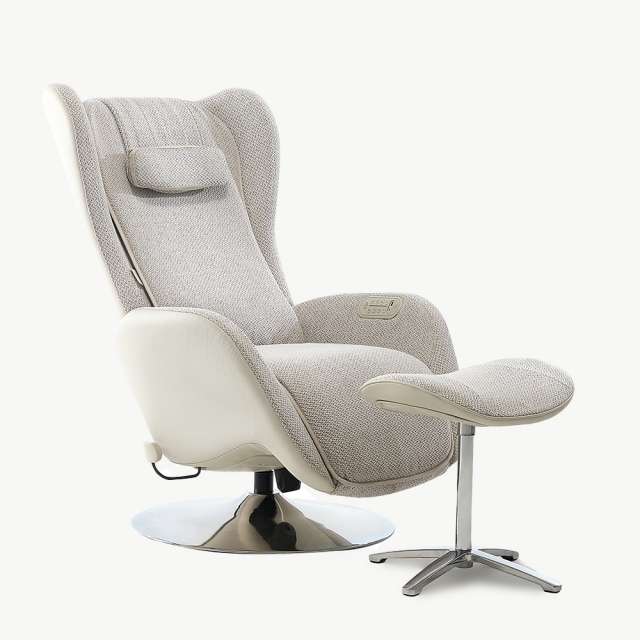 알트레스트 AL002 마사지 리클라이너 아이보리 패브릭 안마의자