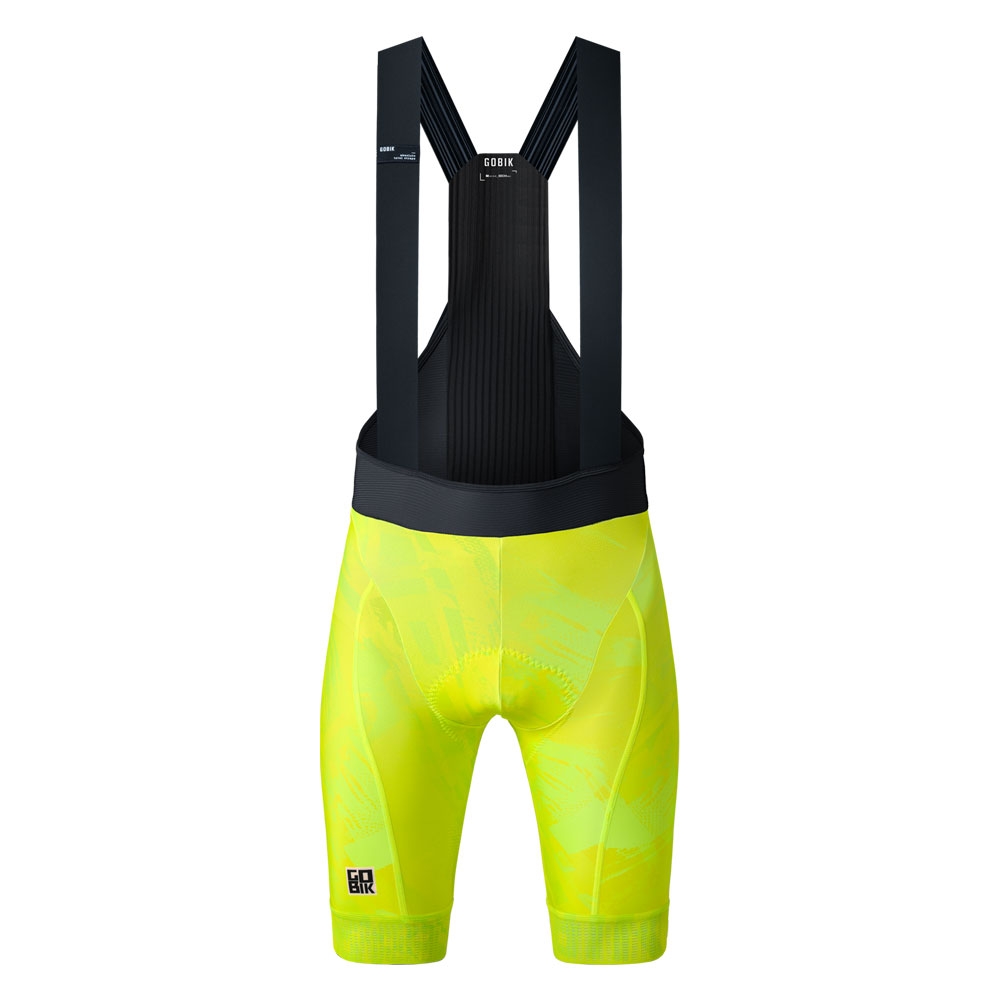 GOBIK 고빅 한정판 앱솔루트 프린트 남성 빕반바지 리퀴드라임