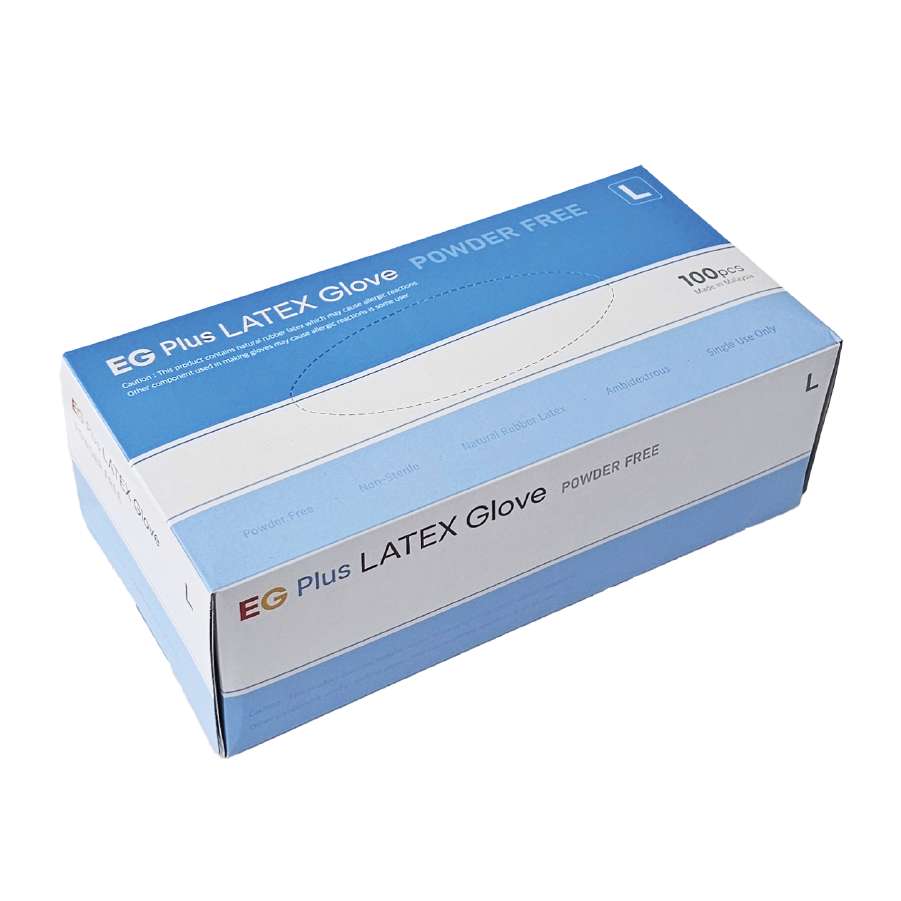 EG Plus LATEX Gloves POWDER FREE (10개묶음) *옵션선택형