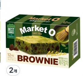 마켓오 브라우니 제주말차 12개입 240g x 2개