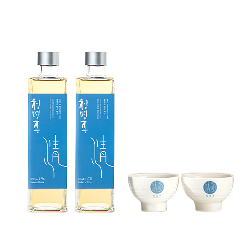 [명인 청명주] 대통령상 수상 충주청명주 17도 375ml*2 선물세트
