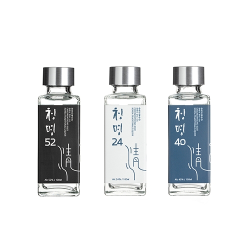 [명인 청명주] 청명소주 100*3 미니어처 세트(증류주)
