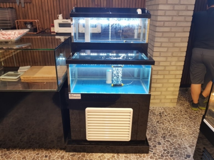 업소용 수족관 활어 횟집 낙지 전복 수조 800 X 600 1단 2단