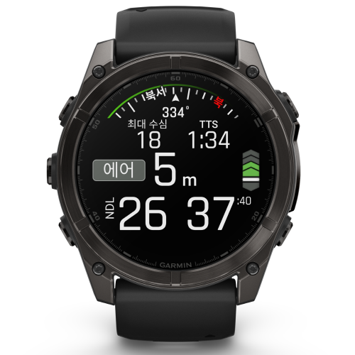 가민 피닉스 fenix 8 &ndash; 51 mm, AMOLED GPS 프리미엄 아웃도어 스마트워치 ,  레크레이션 다이빙 기능  (재고소진시 예약발송으로진행) 카본