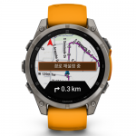가민 피닉스 fenix 8 &ndash; 47 mm, AMOLED GPS 프리미엄 아웃도어 스마트워치 ,  레크레이션 다이빙 기능 (재고소진시 예약발송으로진행) 오렌지