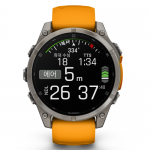 가민 피닉스 fenix 8 &ndash; 47 mm, AMOLED GPS 프리미엄 아웃도어 스마트워치 ,  레크레이션 다이빙 기능 (재고소진시 예약발송으로진행) 오렌지
