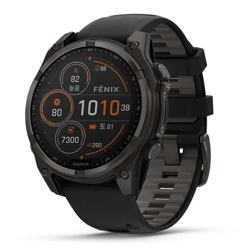 가민 피닉스 fenix 8 &ndash; 47 mm, Solar GPS 프리미엄 태양광 충전 아웃도어 스마트워치 ,  레크레이션 다이빙 기능  (재고소진시 예약발송으로진행) 카본