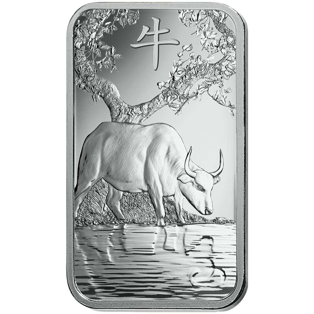 Pamp Suisse Lunar OX Minted Silver bar