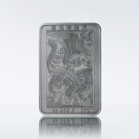 KOMSCO 3oz Antique Silver Bar