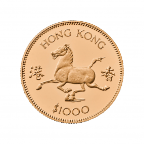 Hon Kong 1978 $1000 Lunar Year of the Horse Gold coin