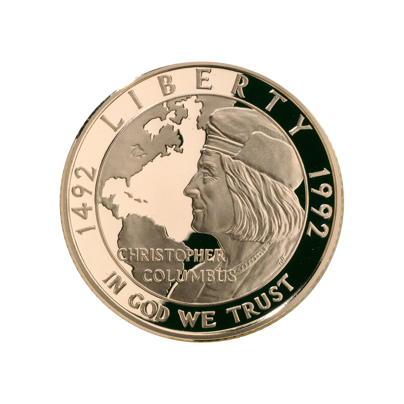 1992 W COLUMBUS QUINCENTENARY $5 Proof Gold Coin
