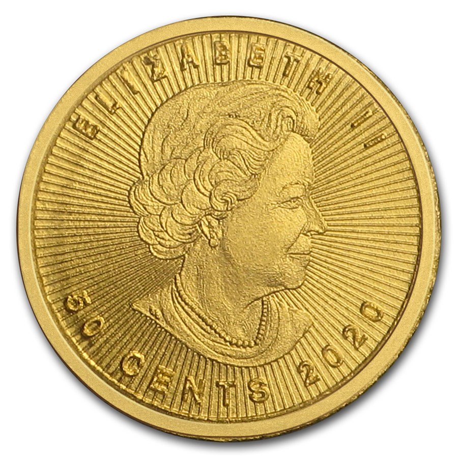 Random Year Maple Leafs 1 gram Gold coin from Maplegram25 (In Assay)