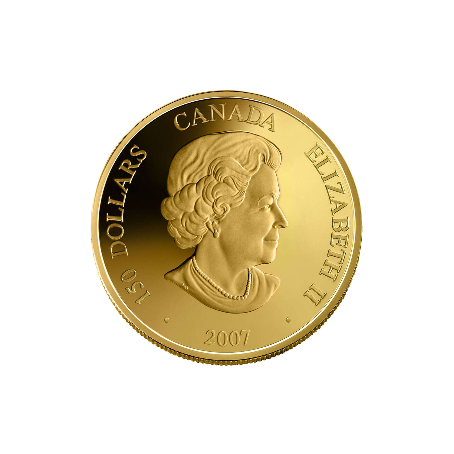 2007 Canada Lunar Pig Hologram Gold coin