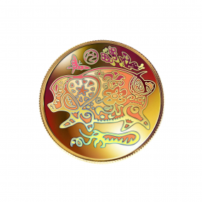 2007 Canada Lunar Pig Hologram Gold coin
