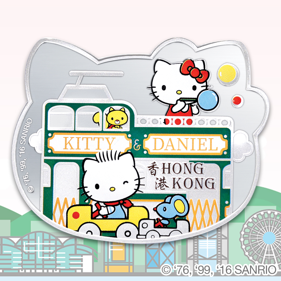Hello Kitty Tram way 1oz Silver Proof