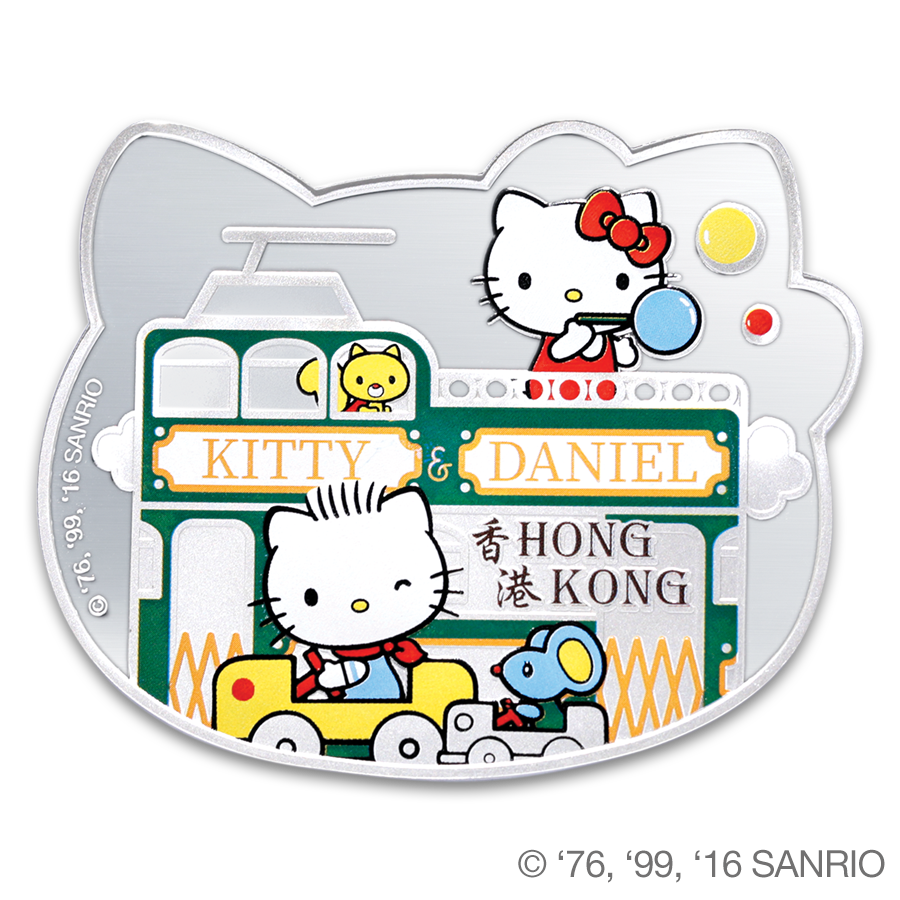 Hello Kitty Tram way 1oz Silver Proof