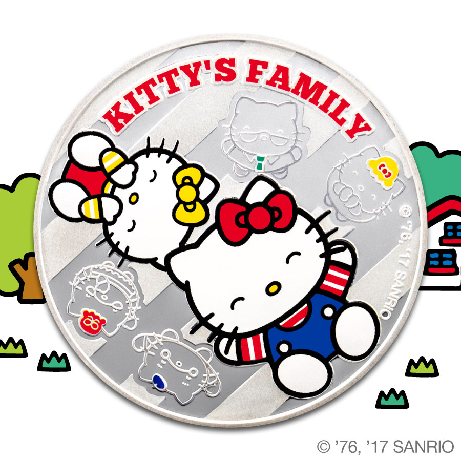 Hello Kitty Family fun 1oz Silver Proof